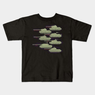 IS family of tanks from IS-1 to IS-8 Kids T-Shirt